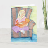 テディベアの女の子は1枚のみYouカード カード (正面)