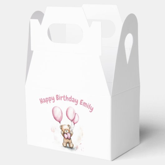 テディベアの好意ボックス誕生日 フェイバーボックス (オープン)