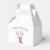 テディベアの好意ボックス誕生日 フェイバーボックス (正面サイド)