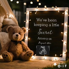 テディベアの妊娠発表でコージーな夜 招待状