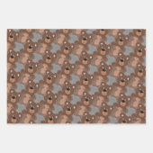 テディベアの子どもアニメ ラッピングペーパーシート (正面2)