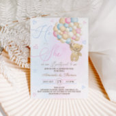 テディベアの性別発表 招待状