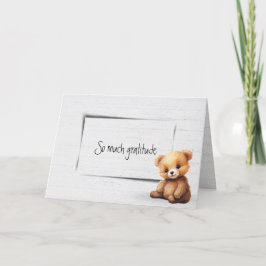 テディベアの感謝 カード