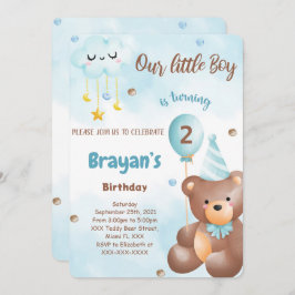 テディベアの招待状 招待状