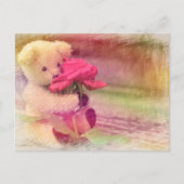 テディベアの挨拶 ポストカード (正面)