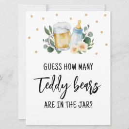 テディベアの数を推測するサインゲーム 招待状