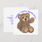 テディベアの日 招待状 (正面/裏面)
