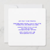 テディベアの日 招待状 (裏面)