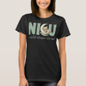 テディベアの月 NICU 新生児集中治療室 Tシャツ (正面)