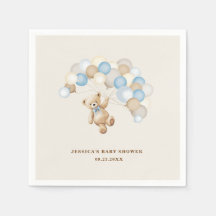 テディベアの男の子ベビーシャワー