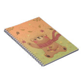 テディベアの秋の紅葉 ノートブック (右側)