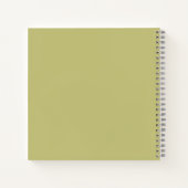 テディベアの秋の紅葉 ノートブック (裏面)