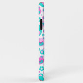 テディベアの花ピンクのアクアケース Case-Mate iPhoneケース (裏面/右)