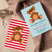 テディベアの誕生日の招待状 招待状