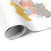 テディベアの誕生日パーティー ラッピングペーパー (ロールコーナー)