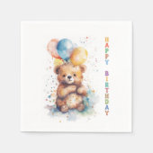 テディベアの誕生日 スタンダードカクテルナプキン (正面)
