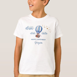 テディベアの誕生日 ブルー Tシャツ