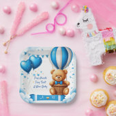 テディベアの赤ちゃんお披露目会 🧸 ペーパープレート (パーティー)