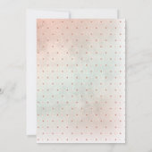 テディベアの風船の女の子 ベアリーワイト ベイビーシャワー 招待状 (裏面)