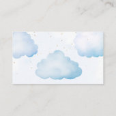 テディベアの風船の青いかにママの腹が大きいか エンクロージャーカード (裏面)