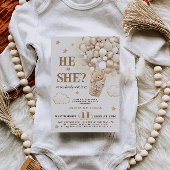 テディベアの風船をジェンダーが明かす 招待状