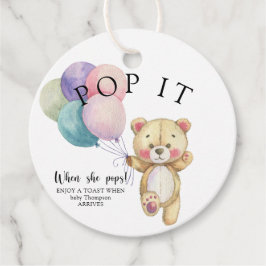 テディベアの風船ポップ・アートの – それ！ フェイバータグ