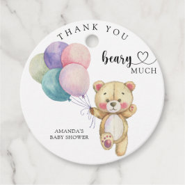 テディベアの風船 – 感謝してい多くの利点がある フェイバータグ