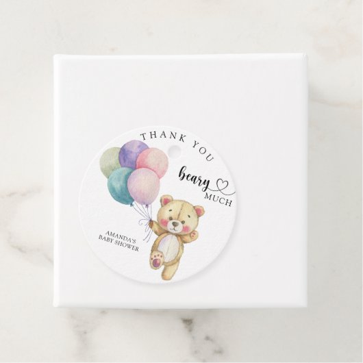 テディベアの風船 – 感謝してい多くの利点がある フェイバータグ (インサイチュ)