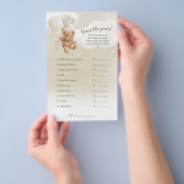 テディベアはプライスゲームフライヤーを推測 チラシ (ハンドル)