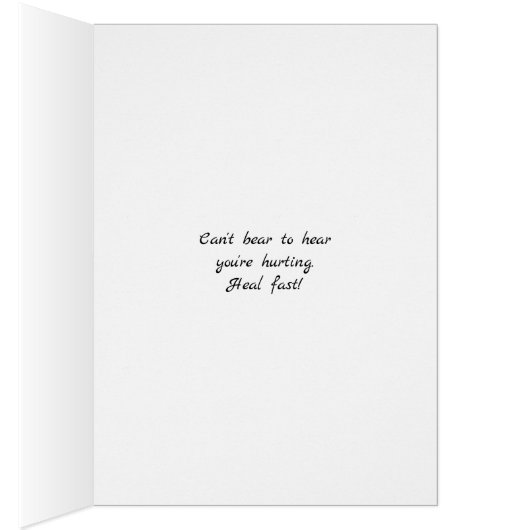 テディベアは元気になる (内側 (右))