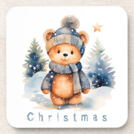 テディベアは森の中パーソナライズされただ。 コースター