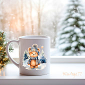 テディベアは森の中パーソナライズされただ。 コーヒーマグカップ