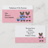 テディベアまたはマイビジネス 名刺 (正面/裏面)