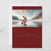 テディベアをテーマにしたクリスマスカード シーズンカード (正面)