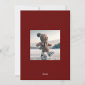 テディベアをテーマにしたクリスマスカード シーズンカード (裏面)