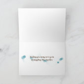 テディベアを嗅ぎ回るハッピーアニバーサリー カード (内部)