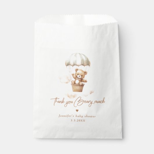 テディベアを待ち望感謝していみが有る フェイバーバッグ (正面)