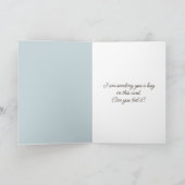 テディベアを抱き締める少女 カード (内部)