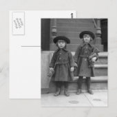 テディベアを持つ小さな女の子たち 1921年 ポストカード (正面/裏面)