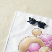 テディベアアドベンチャーピンクバルーズガーデン ビーチタオル (インサイチュ)