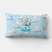 テディベアアビエータランバーピロー ランバークッション (裏面)