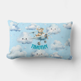 テディベアアビエータランバーピロー ランバークッション