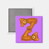 テディベアアルファベット～文字Z磁石 マグネット (正面/裏面)