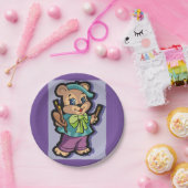 テディベアアーティスト ペーパープレート (パーティー)