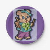 テディベアアーティスト ペーパープレート (正面)