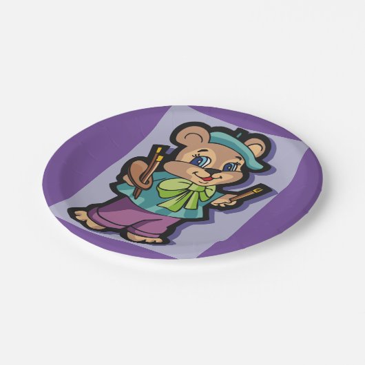 テディベアアーティスト ペーパープレート (アングル)