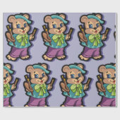 テディベアアーティスト ラッピングペーパー (フラット)