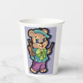 テディベアアーティスト 紙コップ (正面)