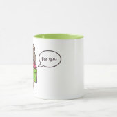 テディベアイラストレーション マグカップ (中央)