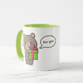 テディベアイラストレーション マグカップ (正面左)